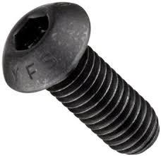 FABORY U07150.011.0012 #4-40 x 1/8" Black Oxide Steel Button Socket Head Cap 